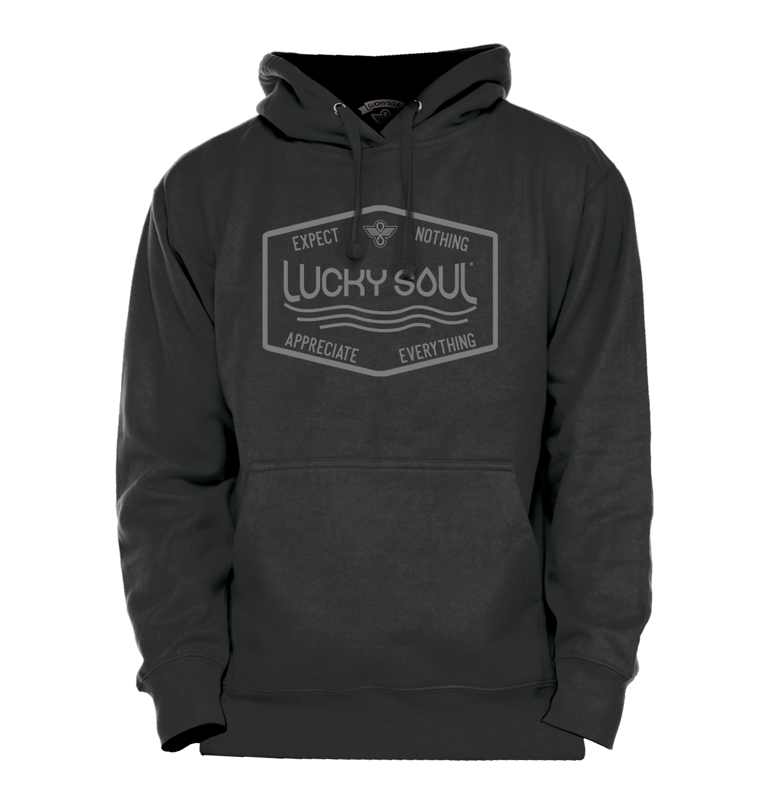 Expect Nothing, Appreciate Everything Inspirational Hoodie - Lucky Soul