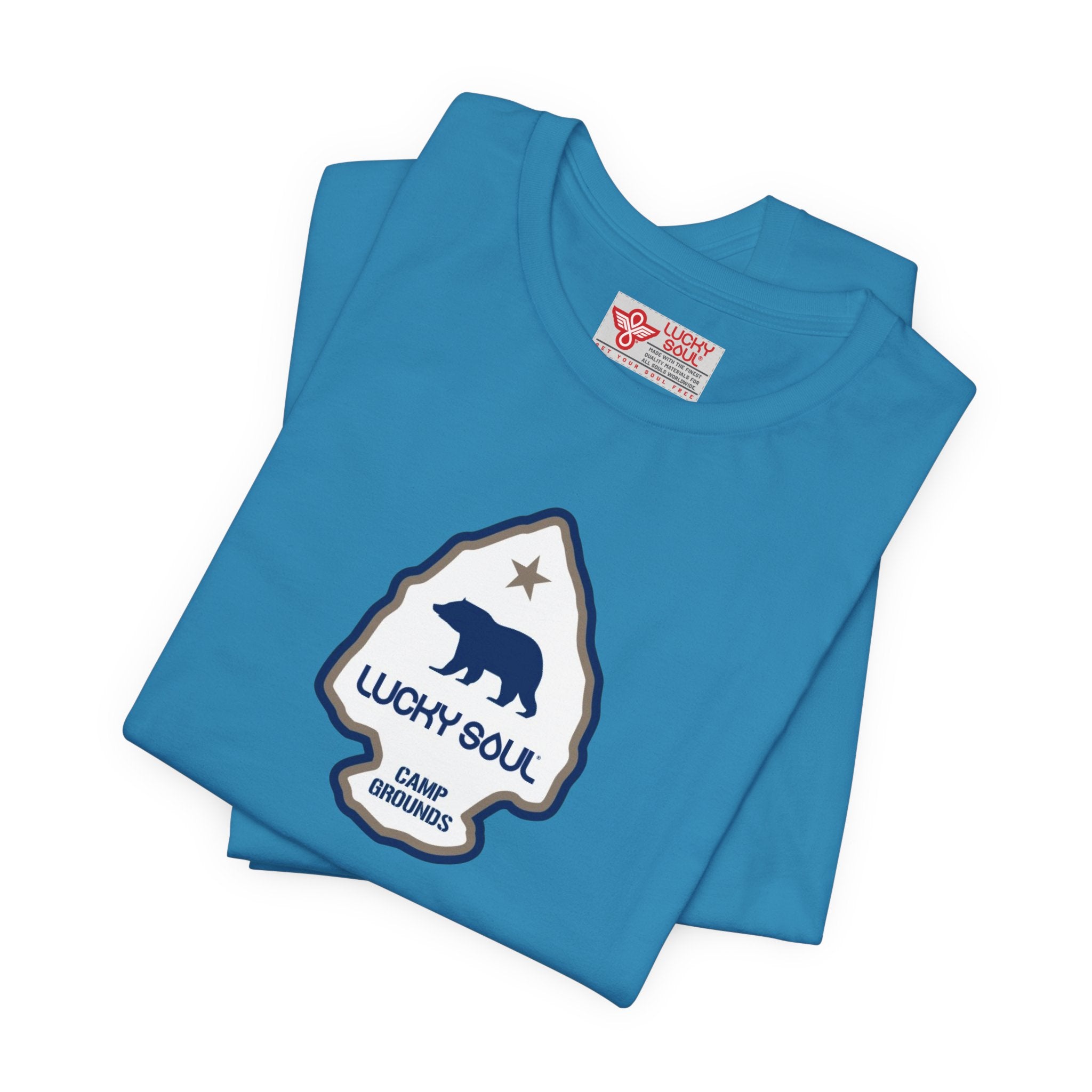 Camp Grounds, Vibrant Unisex Tee, Graphic T-Shirt, Gift for the Campers, Everyday Wear, Outdoor Enthusiast Shirt