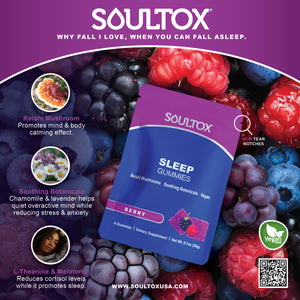 Soultox SLEEP Reishi Mushroom Gummies - Lucky Soul