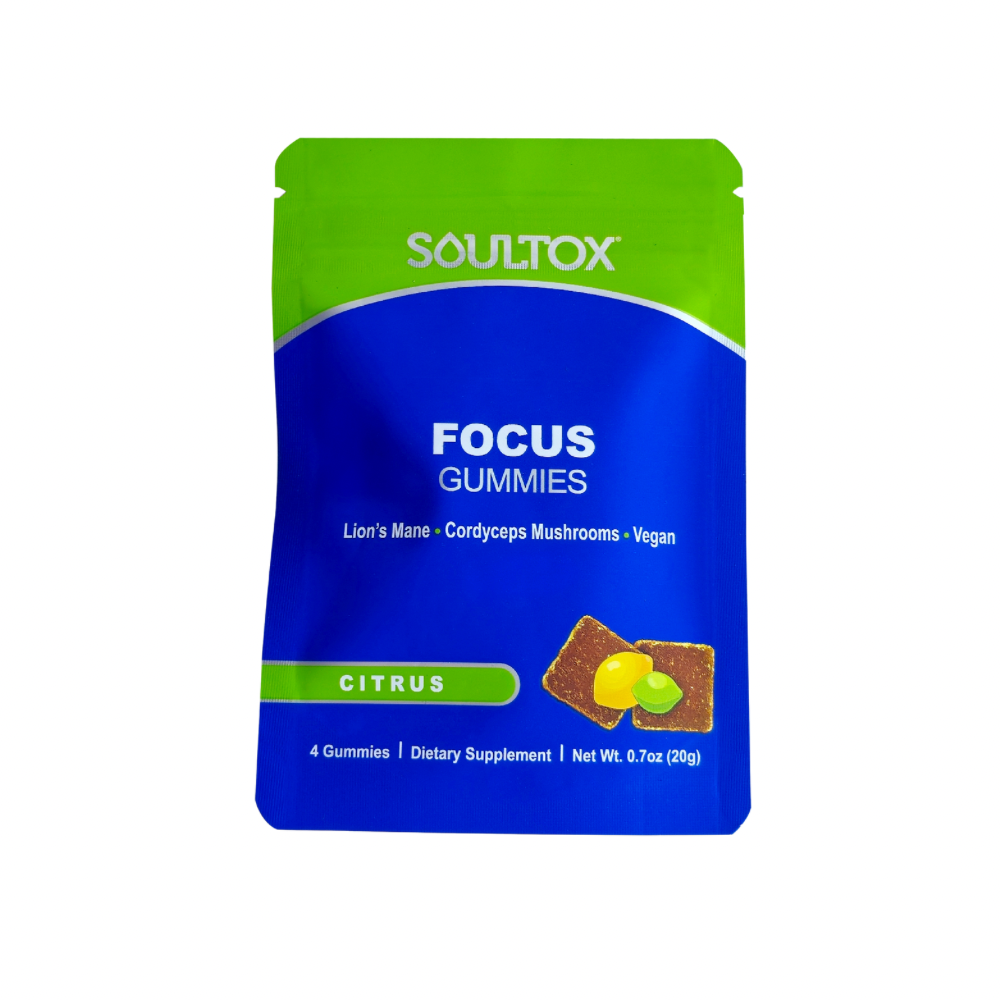 Soultox FOCUS Lion's Mane Mushroom Gummies - Lucky Soul