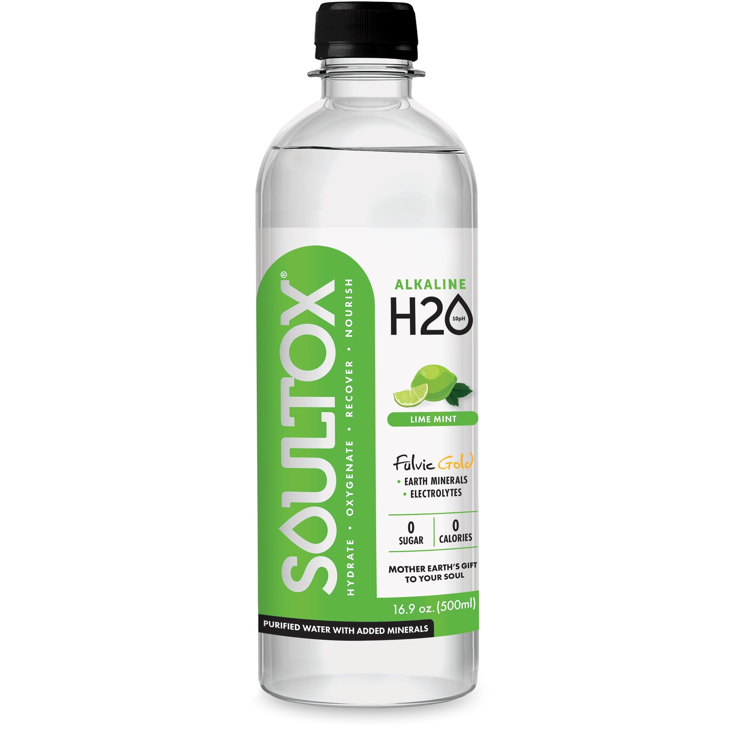 SOULTOX Alkaline 10PH Fulvic Gold Recovery Water (12pk) - Lucky Soul