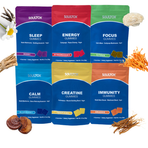 Soultox Mushroom Gummies Variety 6 Pack Bundle - Lucky Soul