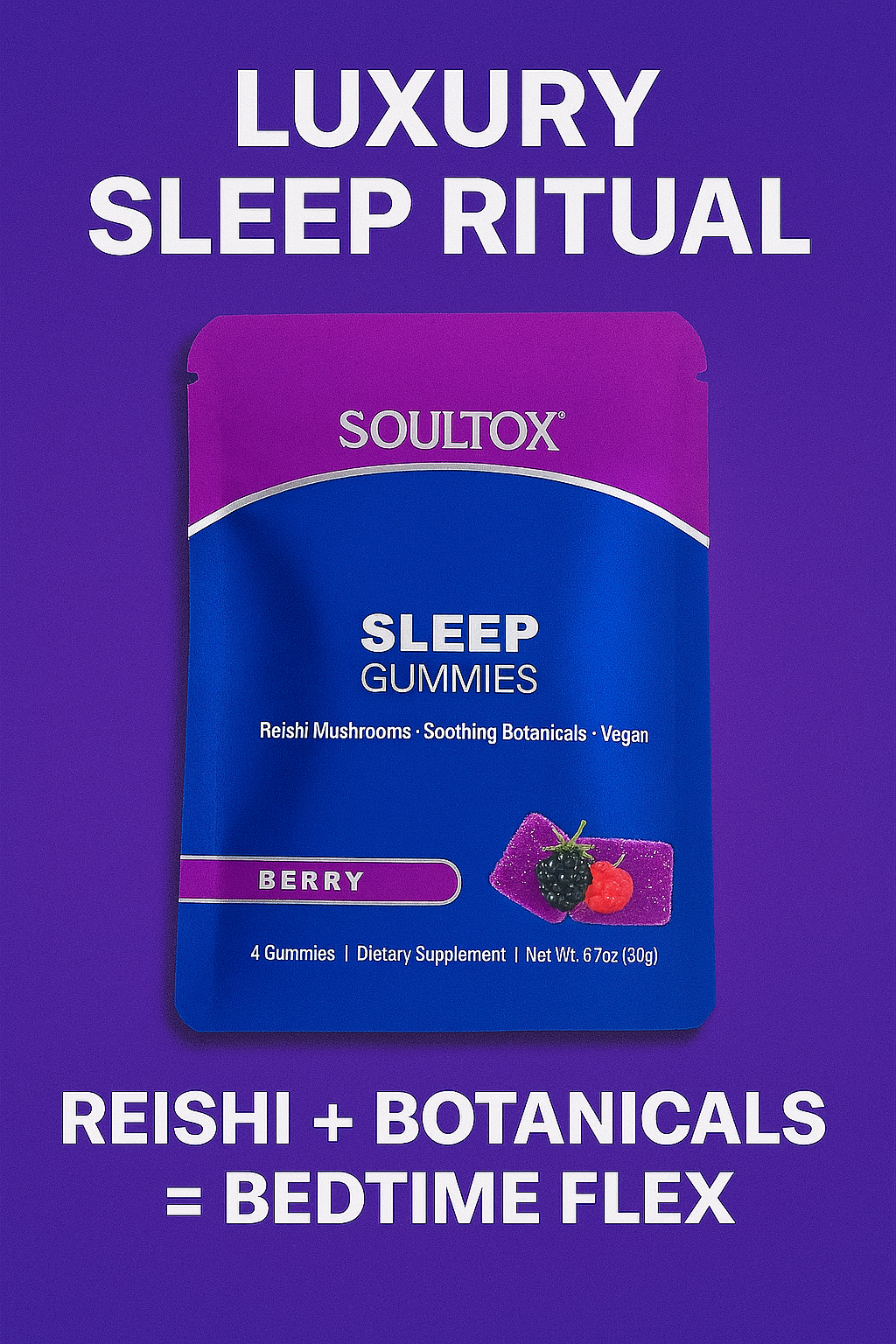 Soultox SLEEP Reishi Mushroom Gummies