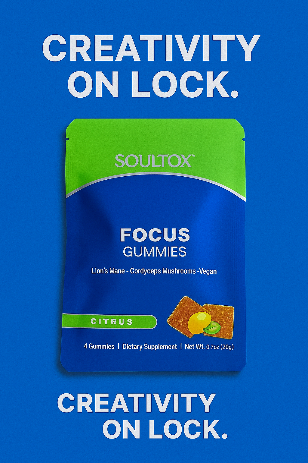 Soultox FOCUS Lion's Mane Mushroom Gummies
