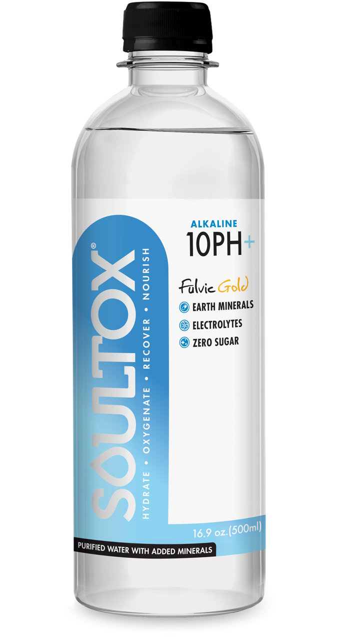 SOULTOX Alkaline 10PH Fulvic Gold Recovery Water - Lucky Soul